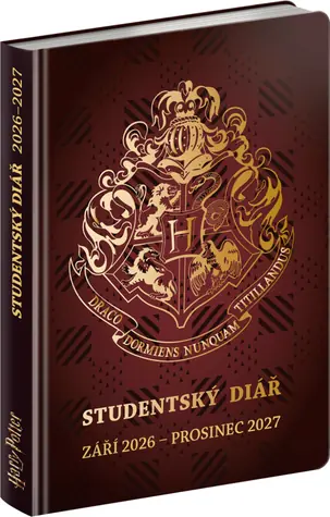 NOTIQUE Studentský diář Harry Potter (září 2026 – prosinec 2027), 9,8 x 14,5 cm