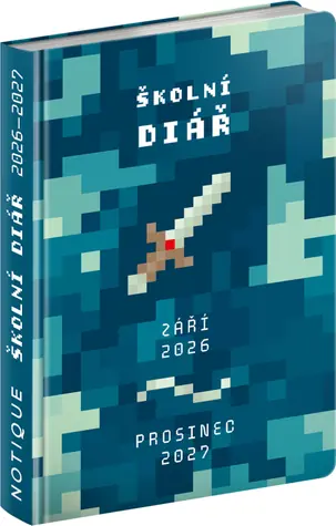 NOTIQUE Školní diář Gamer (září 2026 – prosinec 2027), 9,8 x 14,5 cm