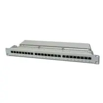 DIGITUS Patch panel,CAT5E,19",24xSTP RJ45,béžová