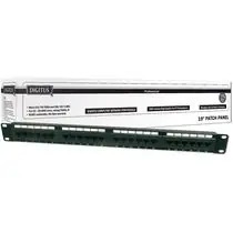 DIGITUS Patch panel, CAT6,19",24xUTP RJ45
