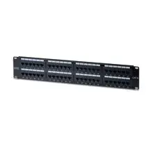 DIGITUS Patch panel, CAT6 19",48xRJ45,černý