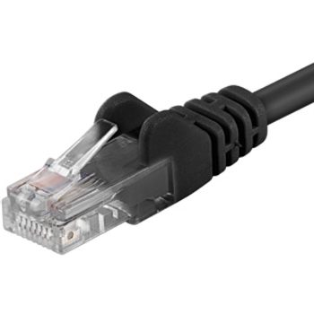 PremiumCord UTP CAT6 7m černá / Patch kabel / RJ45-RJ45