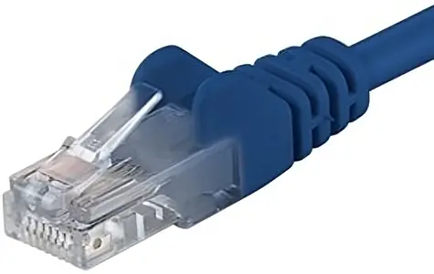 PremiumCord UTP CAT5E 1m modrá / Patch kabel / RJ45-RJ45