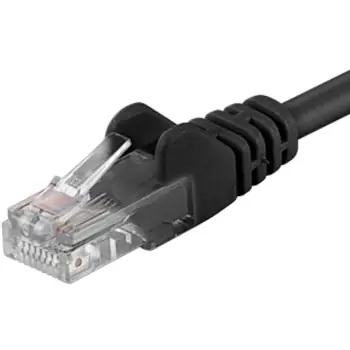 PremiumCord UTP CAT5E 5m / Patch kabel / RJ45-RJ45 / černá