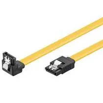 PremiumCord SATA III 90° kabel s kovovou západkou 1.0m