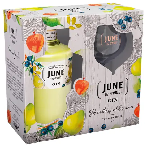 G'Vine June Gin Poire 37,5% 0,7 l (dárkové balení 1 sklenička)