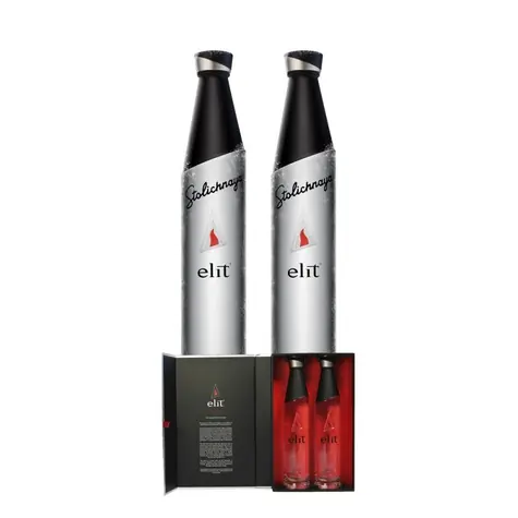 Stoli Vodka Elit Vodka v dárkové krabičce 40% 2x 0.5 l