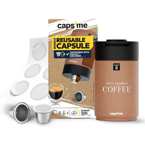 CAPSME Minimalist Pack / znovu plnitelné kapsle Nespresso / 2ks / bez kávy