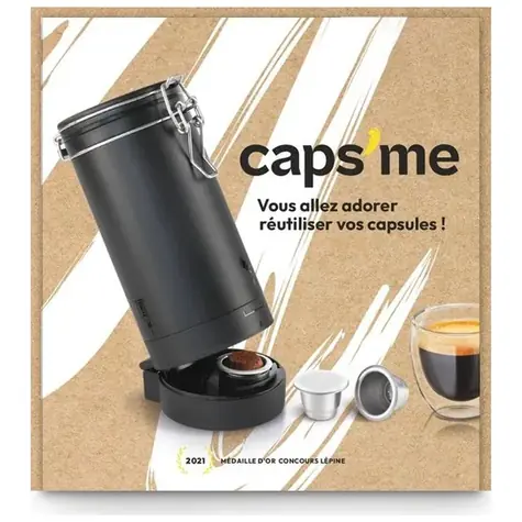 CAPSME Premium Pack / shaker se znovu plnitelnými kapslemi Nespresso / 3ks / bez kávy