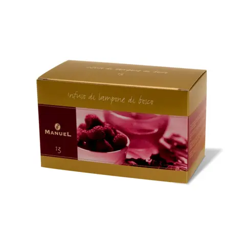 Manuel Caffé Wild Rapsberry Infusion Tea (20 sáčků) / Ovocný čaj / Malina