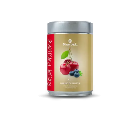 Manuel Caffé Čaj pyramida ROSSA PASSIONE 51P (18 ks) / Ovocný čaj s bylinkami 