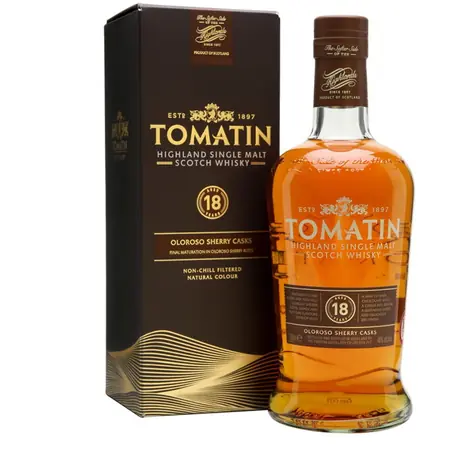 Tomatin 18 YO Oloroso Sherry Casks 46% 0,7l v dárkové krabičce