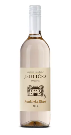 Vinařství Jedlička Frankovka klaret pozdní sběr 2020 11% 0,75l