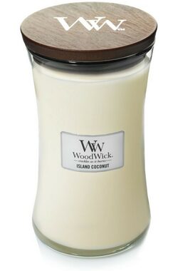 WoodWick Island Coconut 609.5g - váza velká / doba hoření: až 120 hg