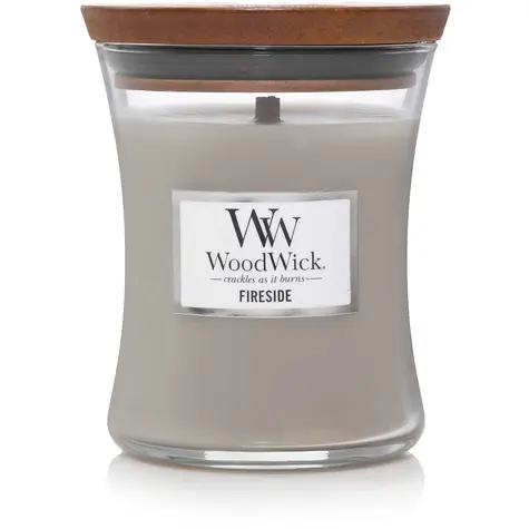 WoodWick Fireside 275g - váza střední / doba hoření: až 65 h