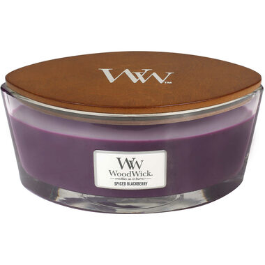WoodWick Spiced Blackberry Elipsa 453.6g - svíčka loď / doba hoření: až 40 h