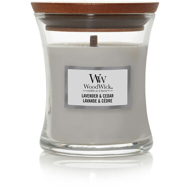 WoodWick Lavender & Cedar 85g - váza malá / doba hoření: až 20 h