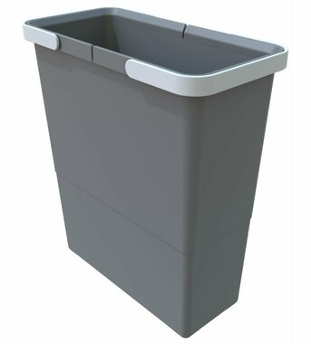 Elletipi NARROW 12 L Plastový koš s rukojeťmi šedá / bez víka / 34 x 15 x 30 cm