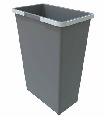 Elletipi BIG XL 35 L Plastový koš s rukojeťmi šedá / bez víka / 53 x 22.5 x 37 cm
