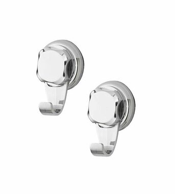 Compactor Bestlock Háčky do koupelny chrom / bez vrtání / 2ks