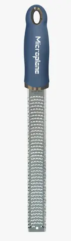 Microplane Premium Classic džínově-modrá / jemné struhadlo / 32.5 cm / nerezová ocel