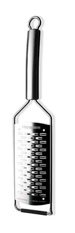 Microplane Gourmet Grater plátkovací struhadlo strouhací páska černá / 31.2 x 7.5 x 3 cm / jemná nerez ocel
