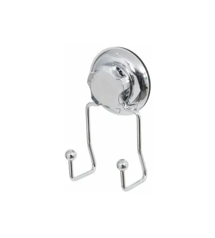 Compactor Bestlock Dvojitý háček do kuchyně s přísavkou chromovaná / Nosnost: až 6kg / bez vrtání