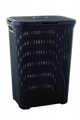 Curver RATTAN 60l Koš na špinavé prádlo hnědá