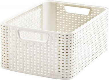 Curver RATTAN Style2 M Úložný box krémová