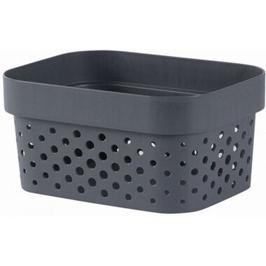 Curver Infinity Úložný box puntíky 1.4L tmavě šedá