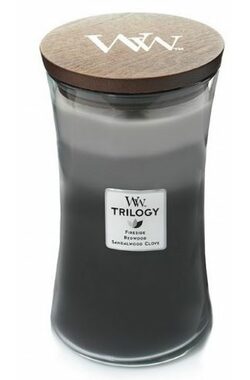 WoodWick Trilogy Warm Woods 610g - váza velká / doba hoření: až 120 h