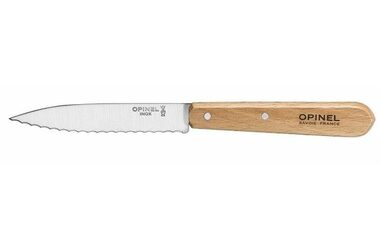 Opinel 113 Kuchyňský nůž vroubkovaný 10 cm / dřevěná rukojeť