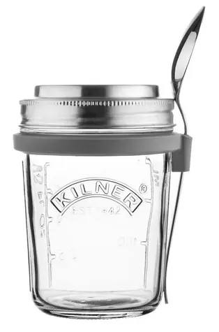 Kilner Sklenice na snídani s lžící / 350 ml