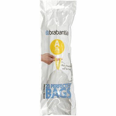 Brabantia PerfectFit Type A Sáčky do odpadkového koše 3L / zatahovací / 20ks v balení