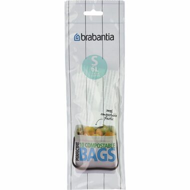 Brabantia PerfectFit Type S Kompostovatelné sáčky na odpad 6L / 10ks v balení