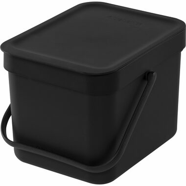 Brabantia Sort & Go Odpadkový koš 6 L tmavě šedý / s rukojetí / plast /  20 x 18.1 x 24.5 cm