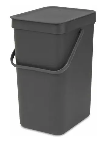 Brabantia Sort & Go Odpadkový koš 12 L tmavě šedá / 20 x 35.1 x 24.9 cm