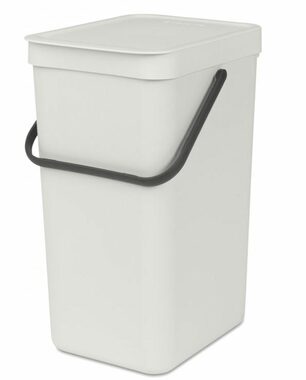 Brabantia Sort & Go Odpadkový koš 16 L světle šedá / s rukojetí / 22 x 40.1 x 27.9 cm 