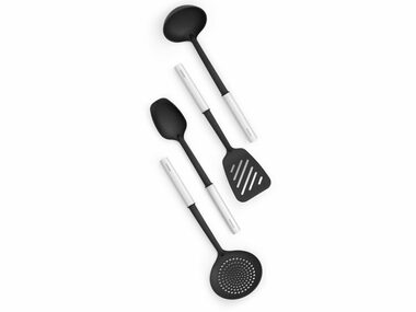 Brabantia Kuchyňská sada 4 nepřilnavých lžic 260285 bílo černá / plast / 4 ks