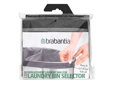 Brabantia Pytel do koše na prádlo Selectot 55L šedá / tkanina