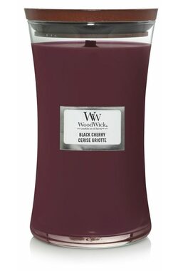 WoodWick Black Cherry 609g  - váza velká / doba hoření: až 120h