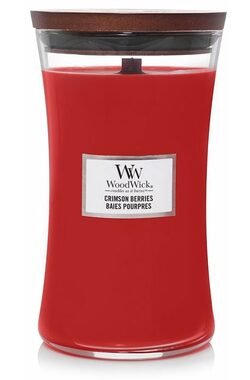 WoodWick Crimson Berries  609g  - váza velká / doba hoření: až  120h