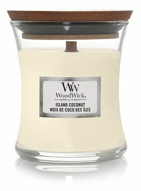 WoodWick Island Coconut 85g  - váza malá / doba hoření: až  20h