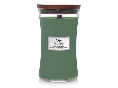 WoodWick Mint Leaves & Oak 609g  - svíčka velká / doba hoření: až 130h