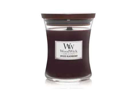 WoodWick Spiced Blackberry 275g  - váza střední / doba hoření: až 65h