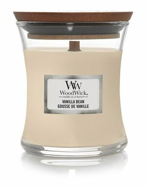 WoodWick Vanilla Bean 85g  - váza malá / doba hoření: až  20h