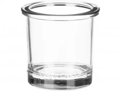 Yankee Candle Pop Tea Light svícen na votivní svíčku čirá bílá / 7 x 7 cm