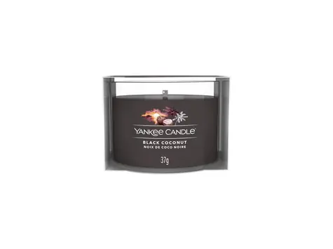 Yankee Candle Black Coconut votivní svíčka plněná ve skle 37g / doba hoření: až 10h