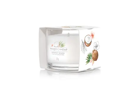 Yankee Candle Coconut Beach votivní svíčka plněná ve skle 37g / doba hoření: až 10h