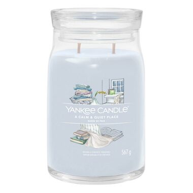 Yankee Candle Signature A Calm & Quiet Place velká sklenice 567g / doba hoření až: 90h